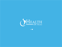 Tablet Screenshot of healthonhand.co.uk